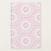 Cute roze Eenvoudig Geometric Whimsical Patroon Planner (Voorkant)