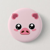 Cute roze embleem ronde button 5,7 cm (Voorkant)