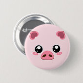 Cute roze embleem ronde button 5,7 cm (Voorkant /achterkant)