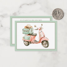 Cute Roze en Aqua Kustscooter