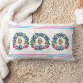 Cute roze en Blue Kerstmis Nutcracker Wreater Kussen (Deken)