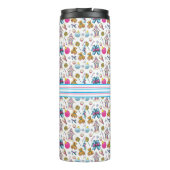 Cute roze en Blue Kerstmis Nutcracker Wreater Thermosbeker (Achterkant)