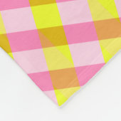 Cute Roze en Geel Spatten Patroon Fleece Deken (Hoek)