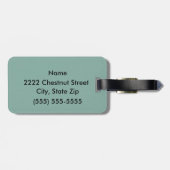 Cute roze en Green Ice Cone Bagagelabel (Achterkant horizontaal)