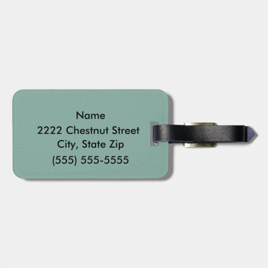 Cute roze en Green Ice Cone Bagagelabel (Achterkant horizontaal)