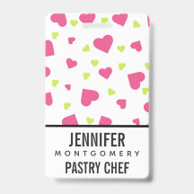 Cute Roze en Groene Tuimelende Hartjes Patroon