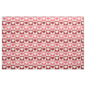 Cute roze en Red Checkered Hearts Pattern Stof (Fat Quarter)