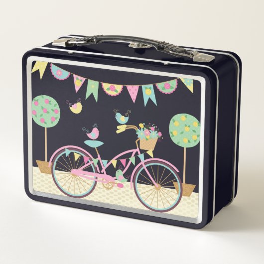 Cute roze fiets (Achterkant)