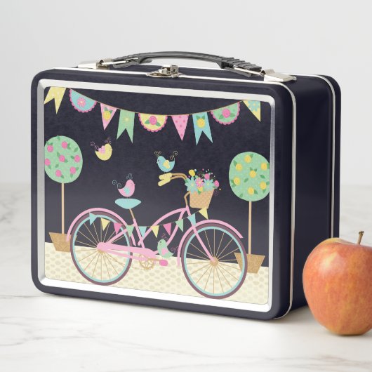 Cute roze fiets (In situ)