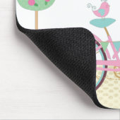 Cute roze fiets muismat (Hoek)