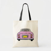 Cute roze figaro Canvas tas auto (Voorkant)