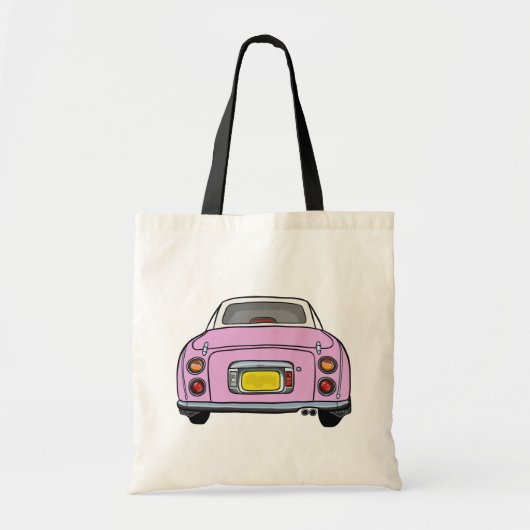 Cute roze figaro Canvas tas auto (Voorkant)