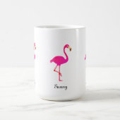 Cute roze flamingo & calligraphy koffiemok (Center)
