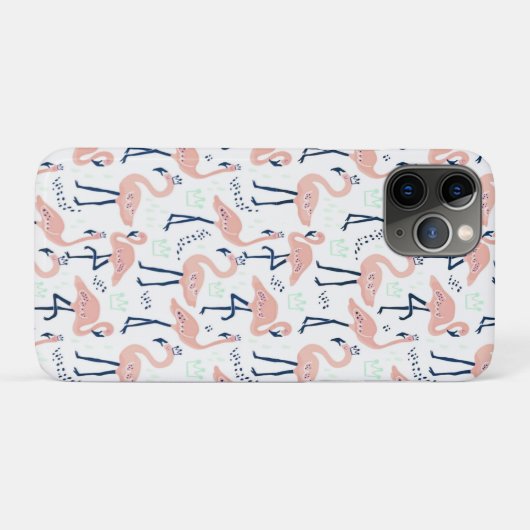 Cute roze flamingo Case-Mate iPhone case (Achterkant (horizontaal))