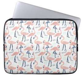 Cute roze flamingo laptop sleeve