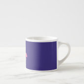 Cute roze flamingo like Heart Pastel Espresso Kop (Rechts)