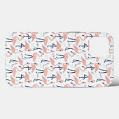 Cute roze flamingo mask Case-Mate iPhone case (Achterkant (horizontaal))