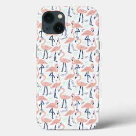 Cute roze flamingo mask Case-Mate iPhone case