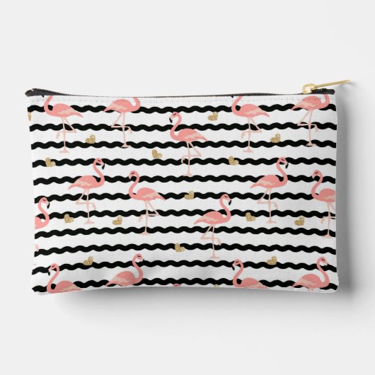 Cute Roze Flamingo Naadloos Patroon Etui (Achterkant)
