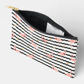 Cute Roze Flamingo Naadloos Patroon Etui (Open)