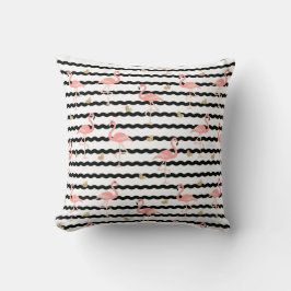 Cute Roze Flamingo Naadloos Patroon Kussen