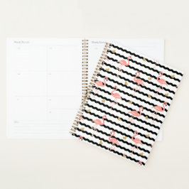 Cute Roze Flamingo Naadloos Patroon Planner