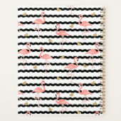 Cute Roze Flamingo Naadloos Patroon Planner (Achterkant)