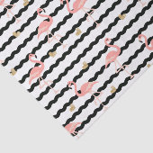 Cute Roze Flamingo Naadloos Patroon Tissuepapier (Detail)
