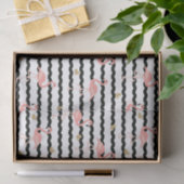 Cute Roze Flamingo Naadloos Patroon Tissuepapier (Geschenk)