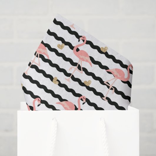 Cute Roze Flamingo Naadloos Patroon Tissuepapier (Cadeauzakje)