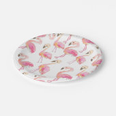 Cute roze flamingo paper bord (Gekanteld)