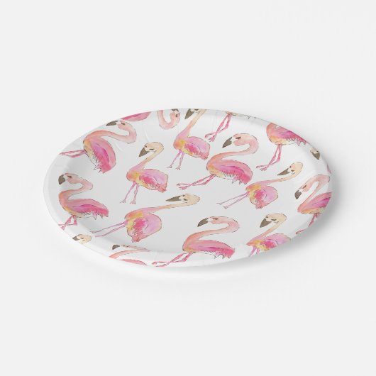 Cute roze flamingo paper bord (Gekanteld)