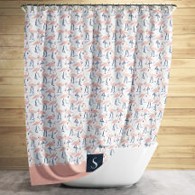 Cute Roze Flamingo Patroon Monogram