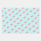 Cute roze Flamingo patroon Waterverf Inpakpapier Vel (Voorkant)