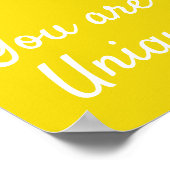 Cute roze flamingo poster (Hoek)