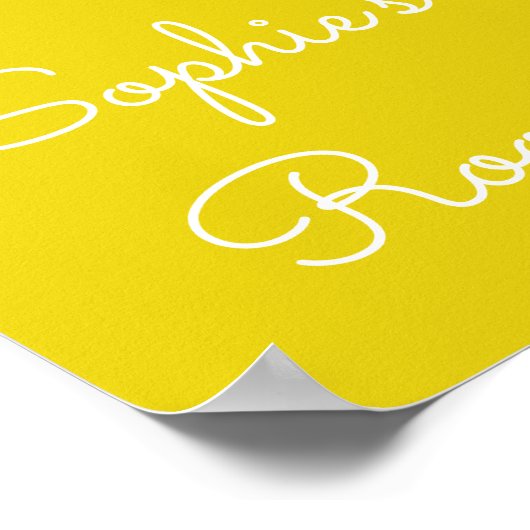 Cute roze flamingo poster (Hoek)