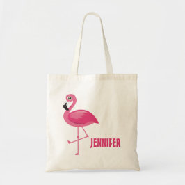 Cute roze flamingo tote bag
