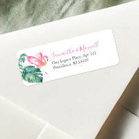 Cute roze Flamingo Tropische Waterverf