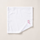 Cute roze flamingo waterverf illustratie bad handdoek (Wasdoekje)
