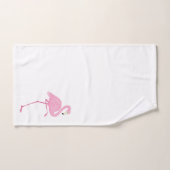Cute roze flamingo waterverf illustratie bad handdoek (Handdoek)