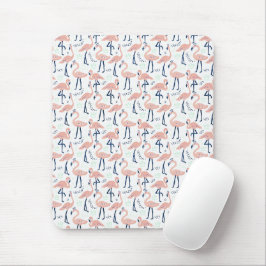 Cute roze flamingos muismat