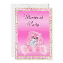 Cute Roze Flaporen Konijn Herdenkingspartij