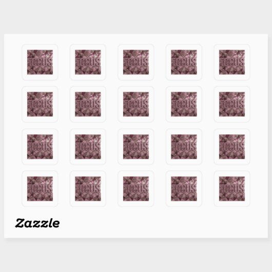 Cute Roze FOCUS Sticker Grafisch (Vel)