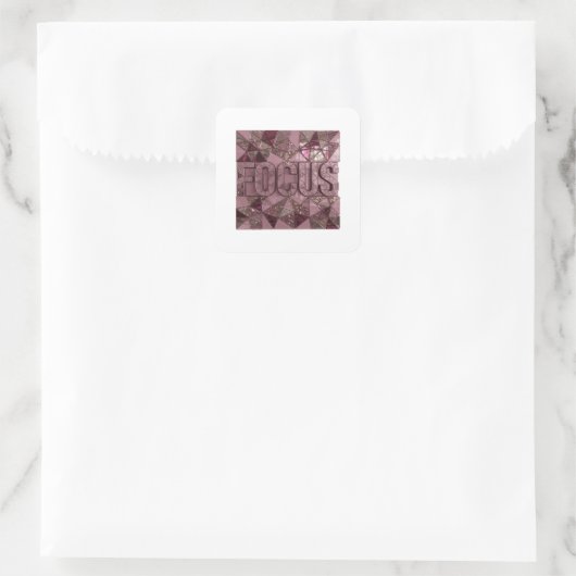 Cute Roze FOCUS Sticker Grafisch (Tas)