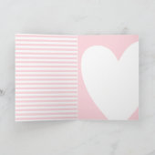 Cute roze Funny Quote voor Husband Valentijnsdag Feestdagen Kaart (Binnen)