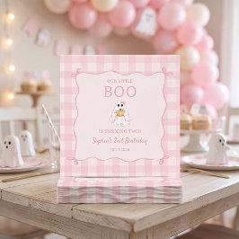 Cute Roze Geest Halloween Verjaardag Servetten