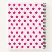 Cute roze glinster monogram notitieboek (Achterkant)