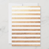 Cute Roze Gouden Kitty Kat Verjaardagsfeestje Bedankkaart (Achterkant)