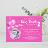 Cute roze haai | Roze ballonnen van afgelopen dag Kaart (Staand voorkant)