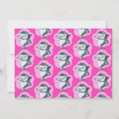 Cute roze haai | Roze ballonnen van afgelopen dag Kaart (Achterkant)